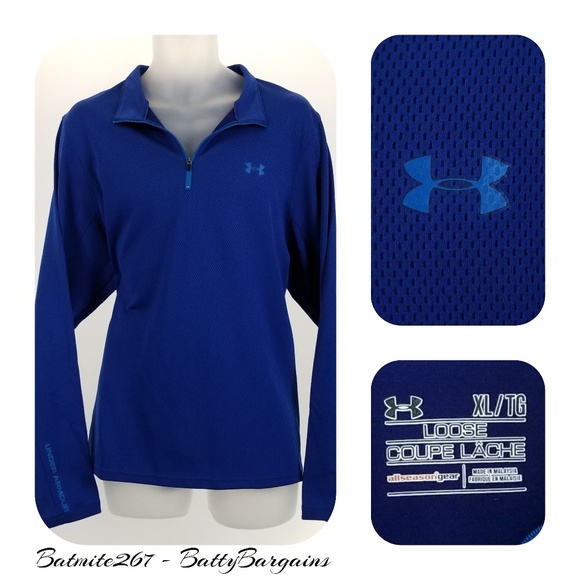 Under Armour Other - "SOLD ONLINE"" UA XL Loose Blue AllSeason 1/4 Zip